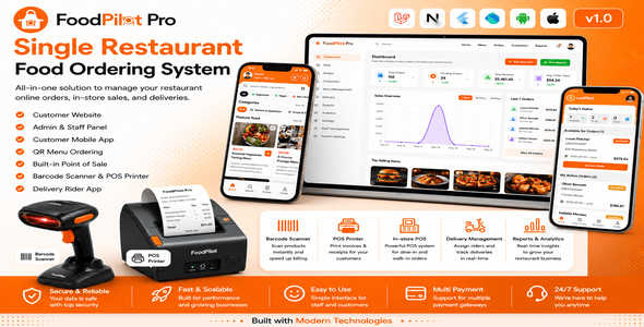 FoodPilot Pro | Complete Restaurant Management System